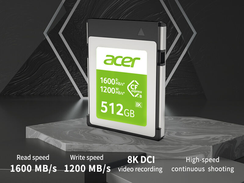 Acer, 8K Makineler İçin CFexpress Type B hafıza kartlarını tanıttı